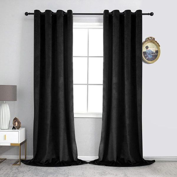 black velvet curtain, velvet curtain,