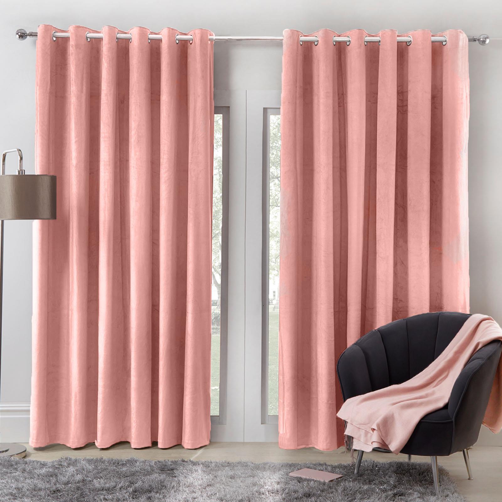 Pink Velvet Curtains