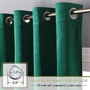 Green Velvet Curtains