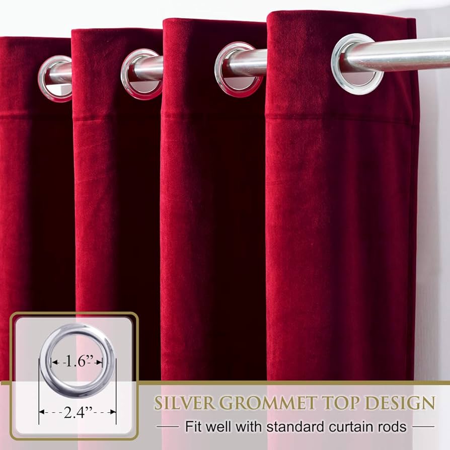 Red Velvet Curtains