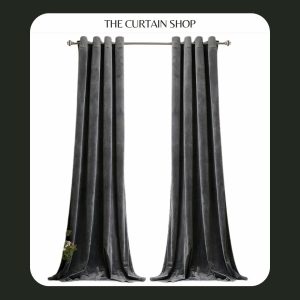 curtains, grey curtains, velvet curtains, dark grey velvet curtains, grey velvet, grey velvet curtains,