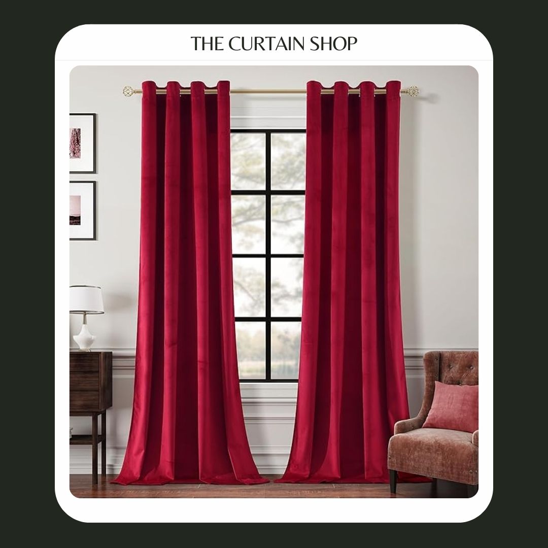 Red Velvet Curtains