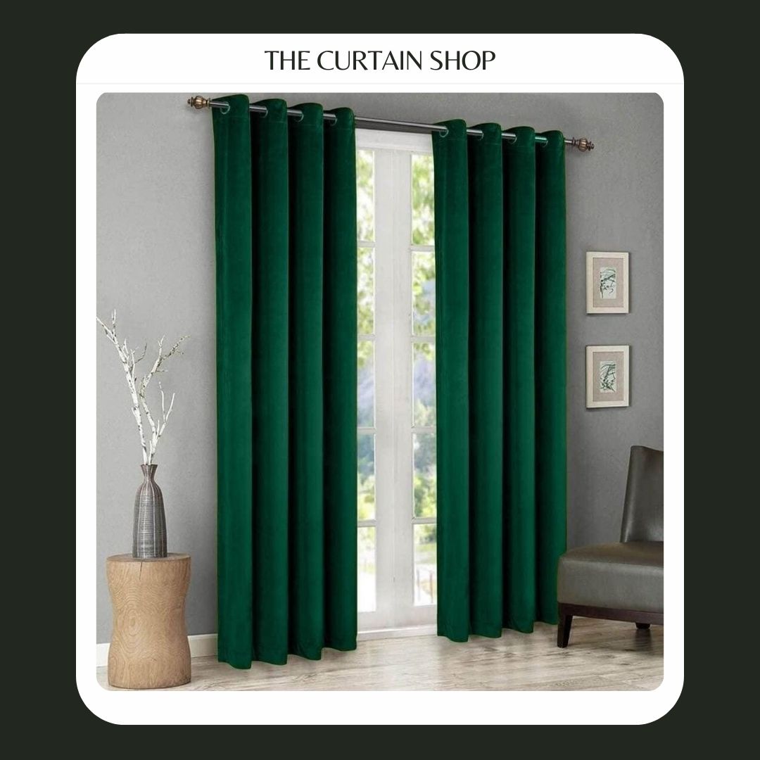 Curtains, Curtain shop, velvet curtains, green velvet curtains, green curtains, green velvet, green velvet curtains, bottle green velvet curtains