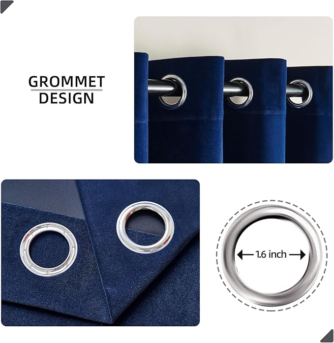 velvet curtains, curtains, blue velvet curtains, Blue curtains,