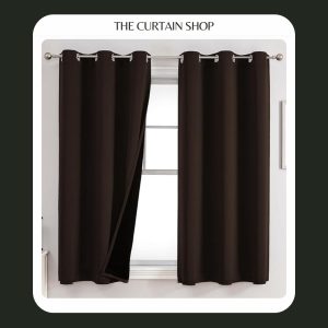 Brown Blackout curtains, curtains, 100 % blackout curtains, full blackout curtains, blackout curtains brown color, brown color curtains,