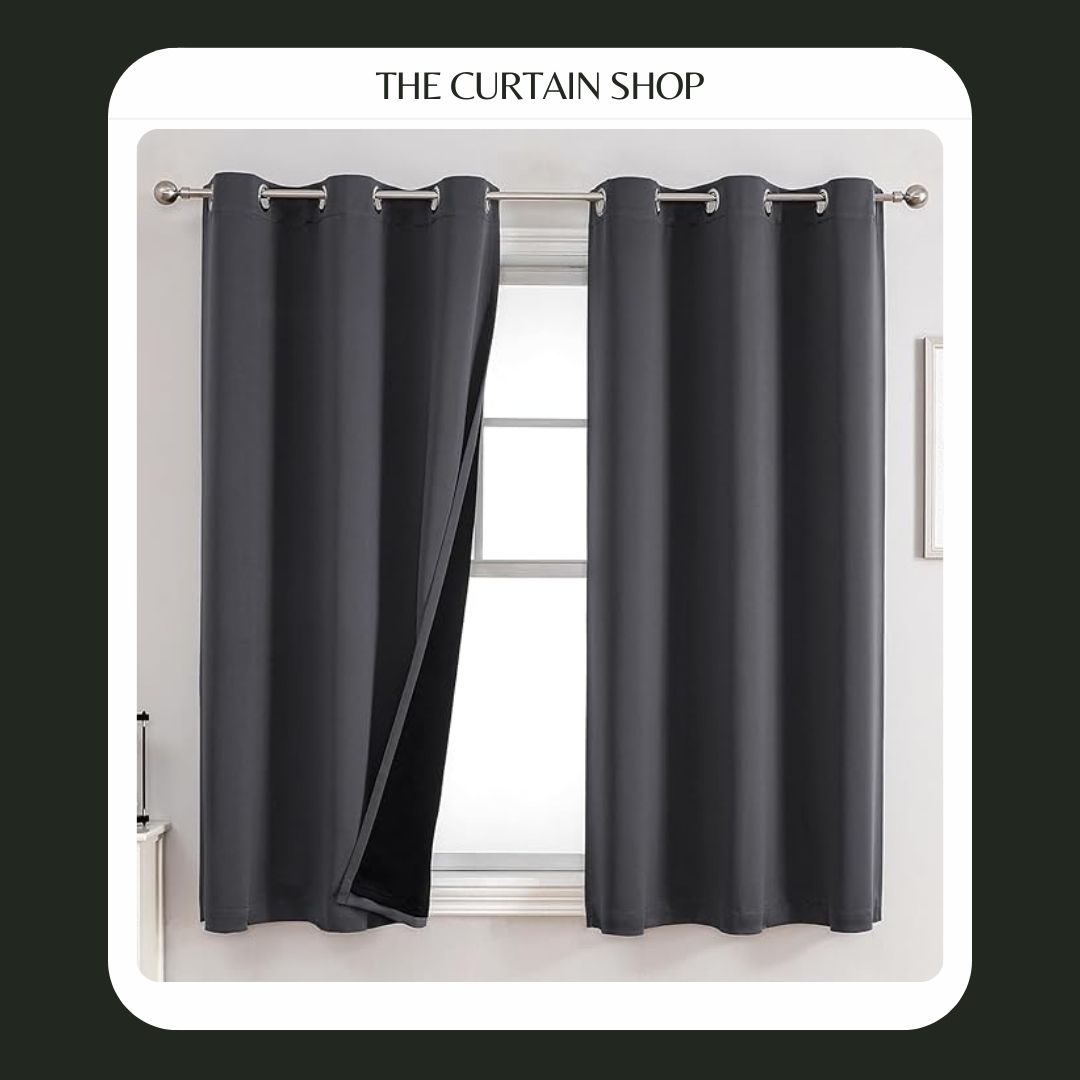 Blackout Curtains Dark Grey
